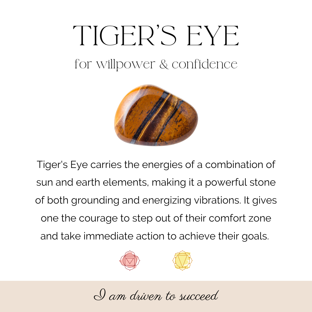Tigers Eye Stacker - Willpower & Confidence