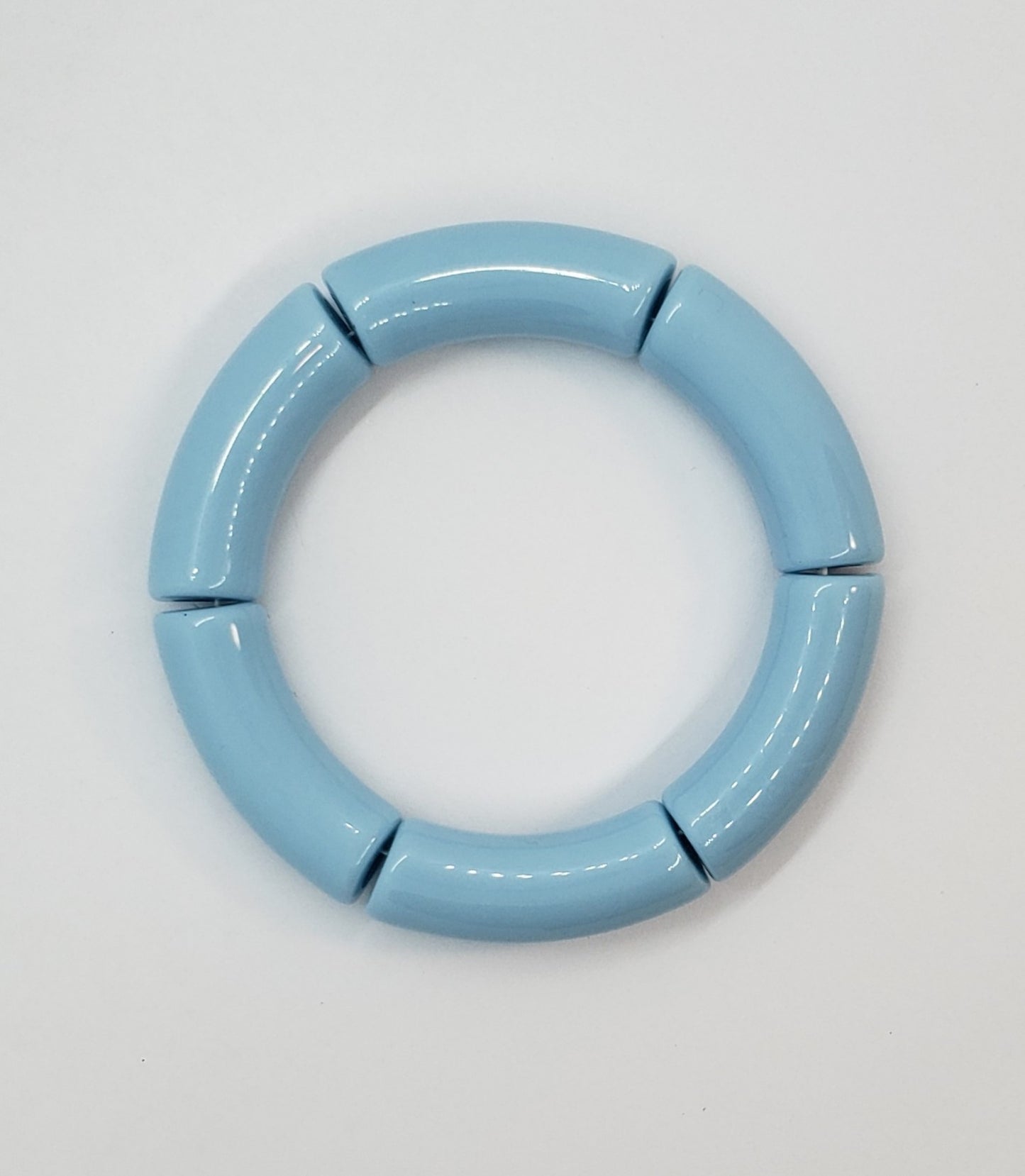 Baby Blue - Chunky Bamboo Bangle