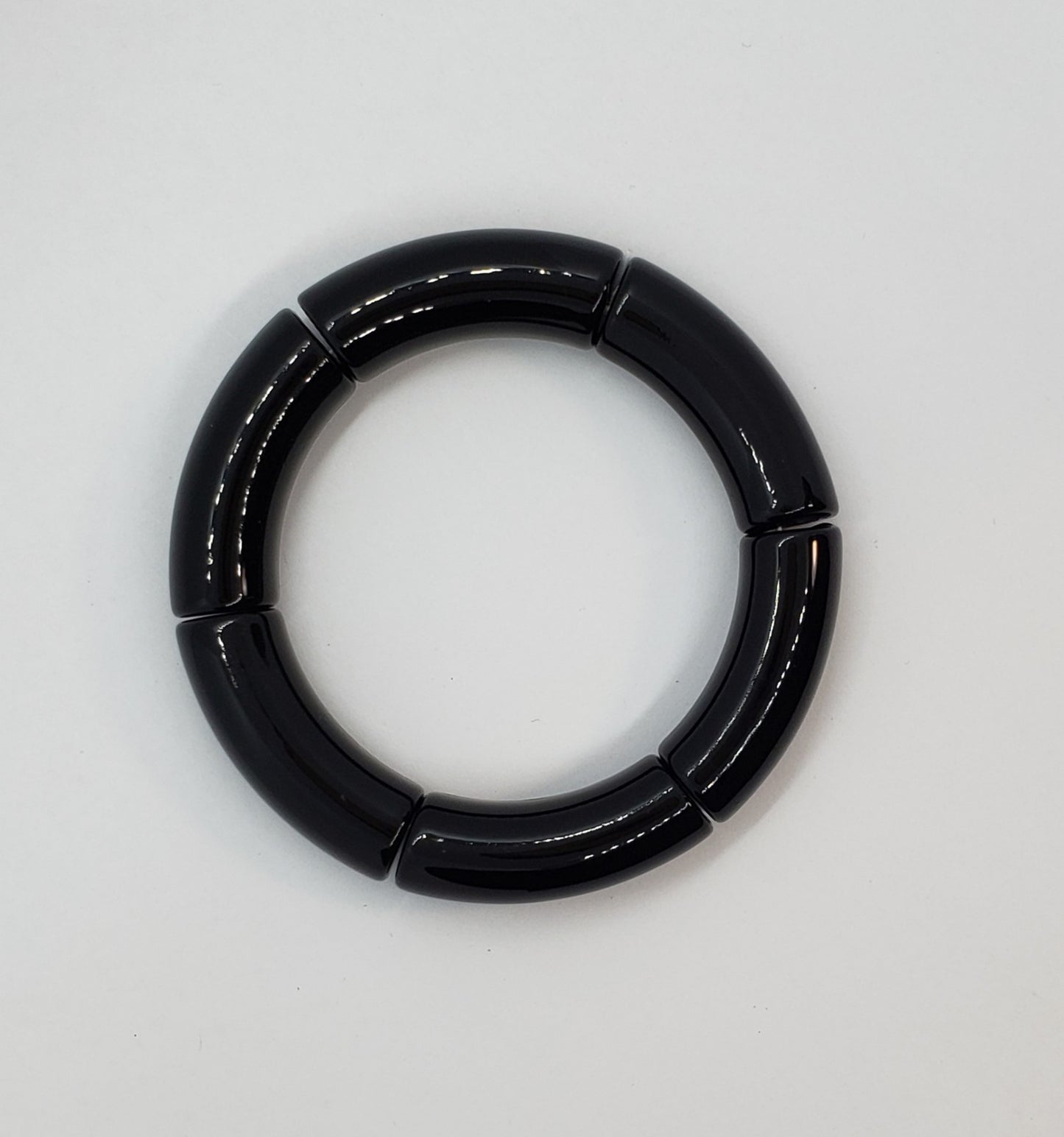 Onyx - Chunky Bamboo Bangle