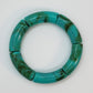 Teal Tortoise - Chunky Bamboo Bangle