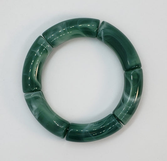 Emarald Frost - Chunky Bamboo Bangle