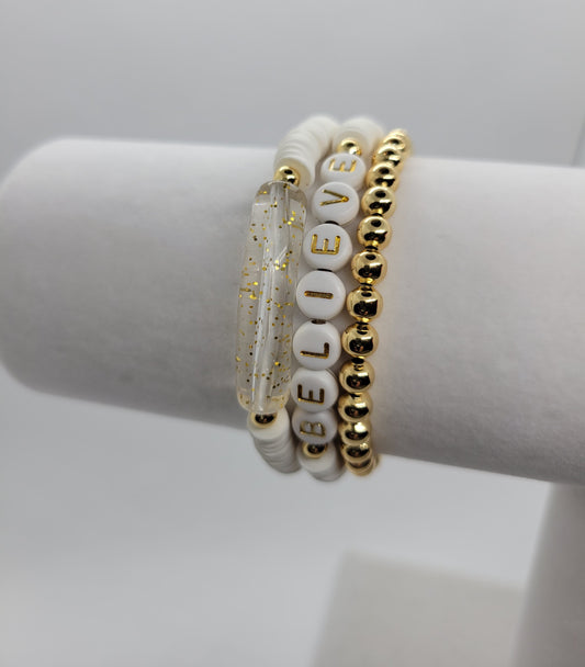 The BELIEVE Bracelet Set