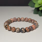 Leopard Skin Jasper 8mm Gemstone Bracelet - For journeying and protection