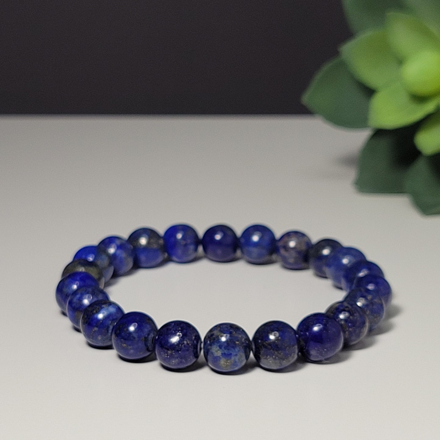 Lapic Lazuli 8mm Gemstone Bracelet - For leadership & expression