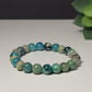 Chrysocolla 8mm Gemstone Bracelet - For wisdom & communication