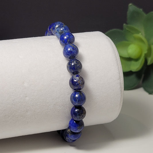 Lapic Lazuli 8mm Gemstone Bracelet - For leadership & expression