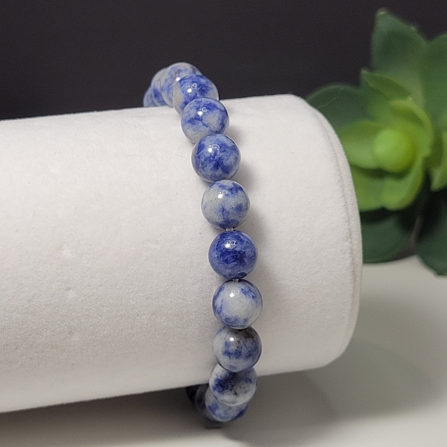 Sodalite 8mm Gemstone Bracelet - For Balance and Creativity