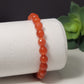 Carnelian 8mm Faceted Gemstone Bracelet - For creativity & motivation