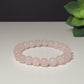 Rose Quartz 8mm Gemstone Bracelet - For Love & Self-Esteem