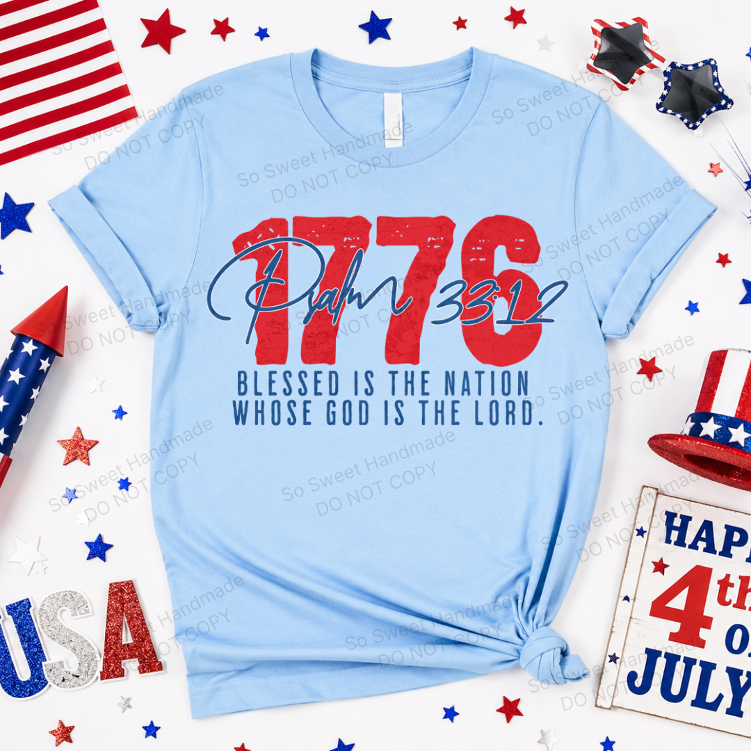 1776 Psalm 33:12 - Chambray