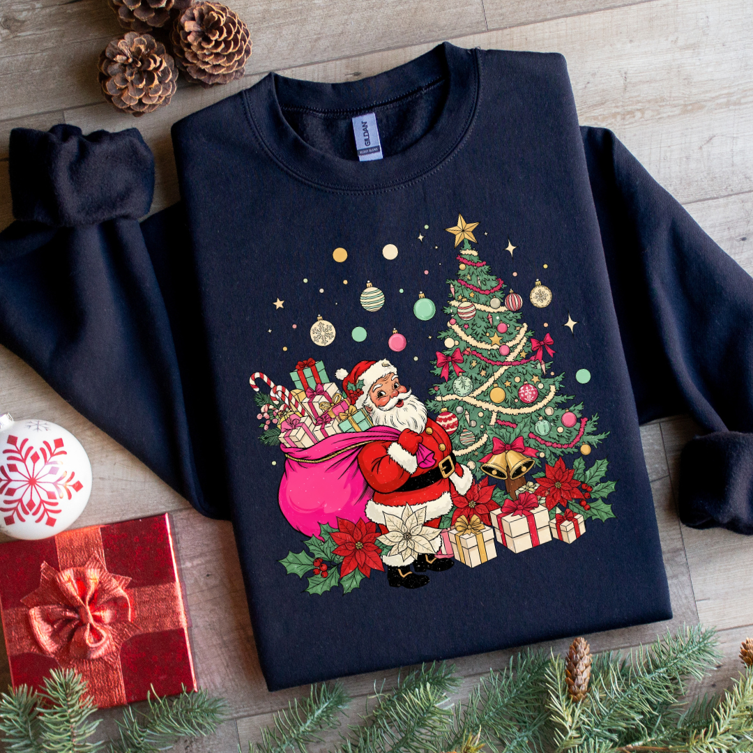 Retro Santa & Tree