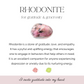 Rhodonite 8mm Gemstone Bracelet - For gratitude & generosity