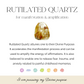 Rutilated Quartz 8mm Gemstone Bracelet - For manifestation & amplification