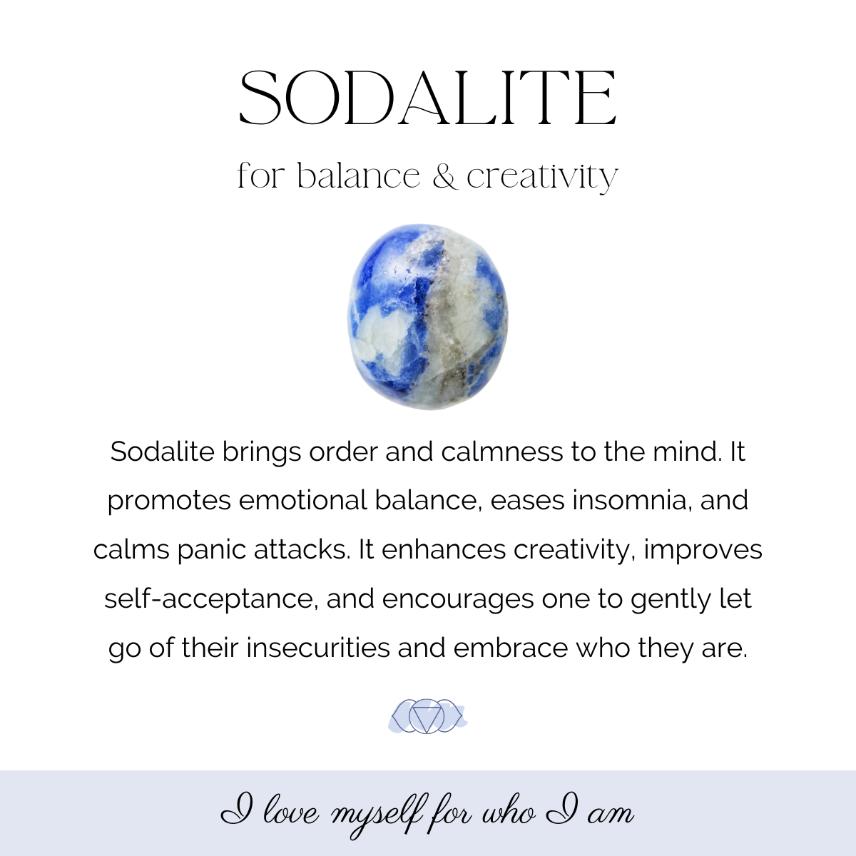 Sodalite 8mm Gemstone Bracelet - For Balance and Creativity