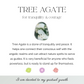 Tree Agate 8mm Gemstone Bracelet - For Tranquility & Courage