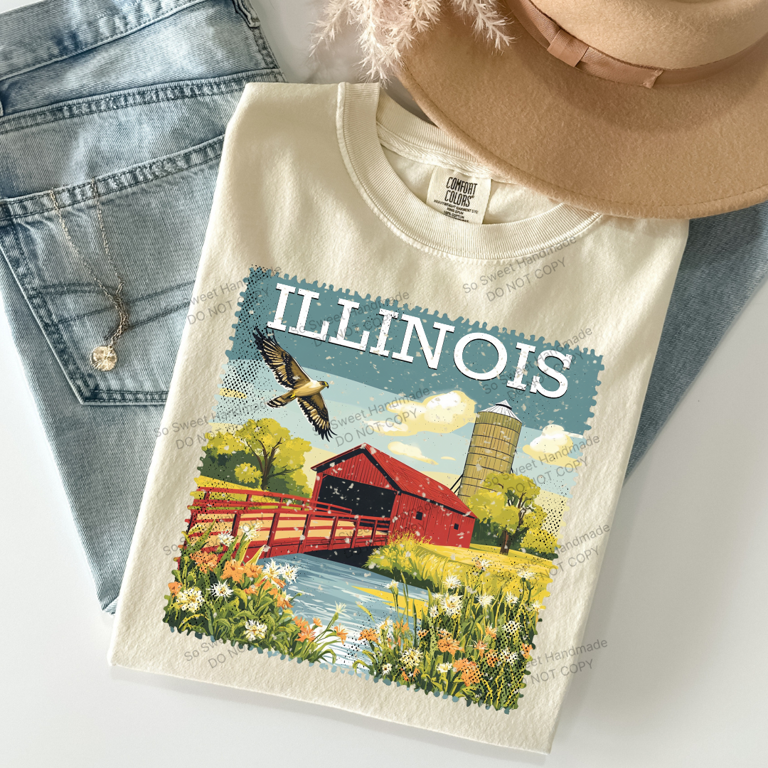 Vintage State Stamps